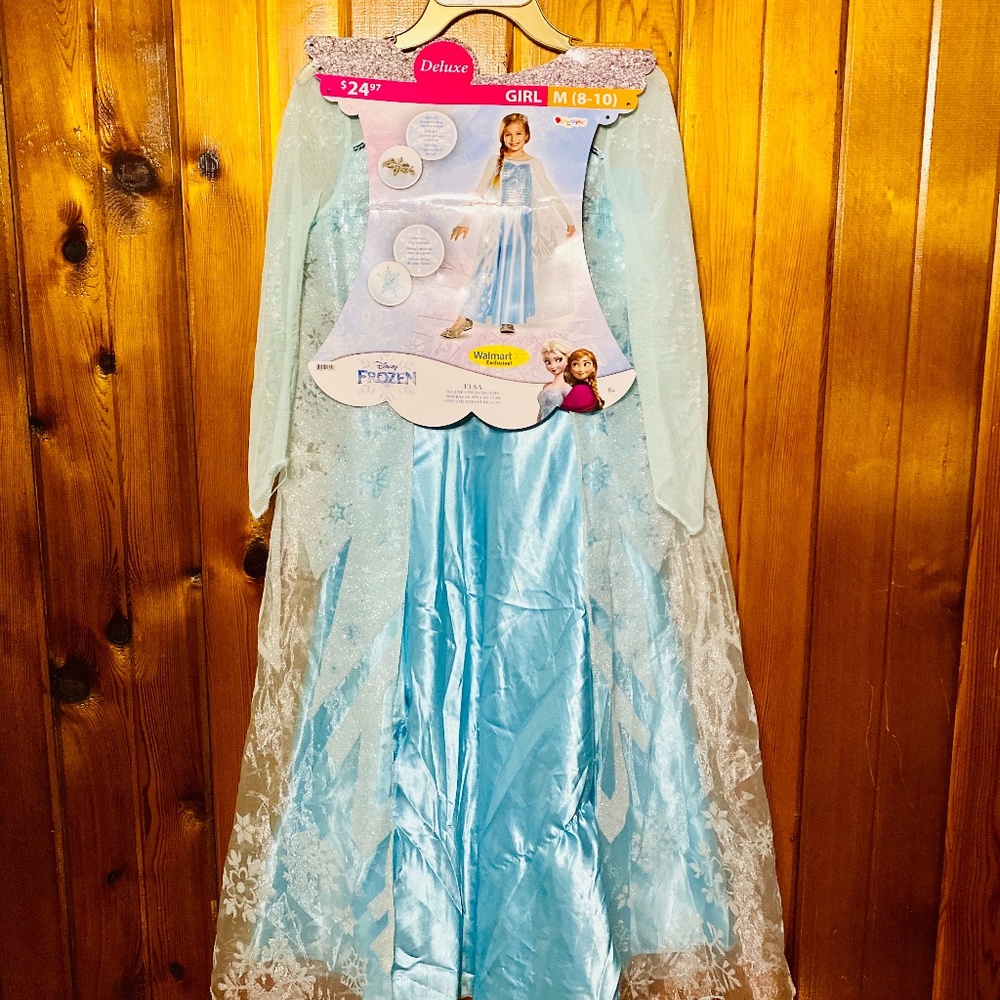 Elsa deluxe costume for girls size 8-10